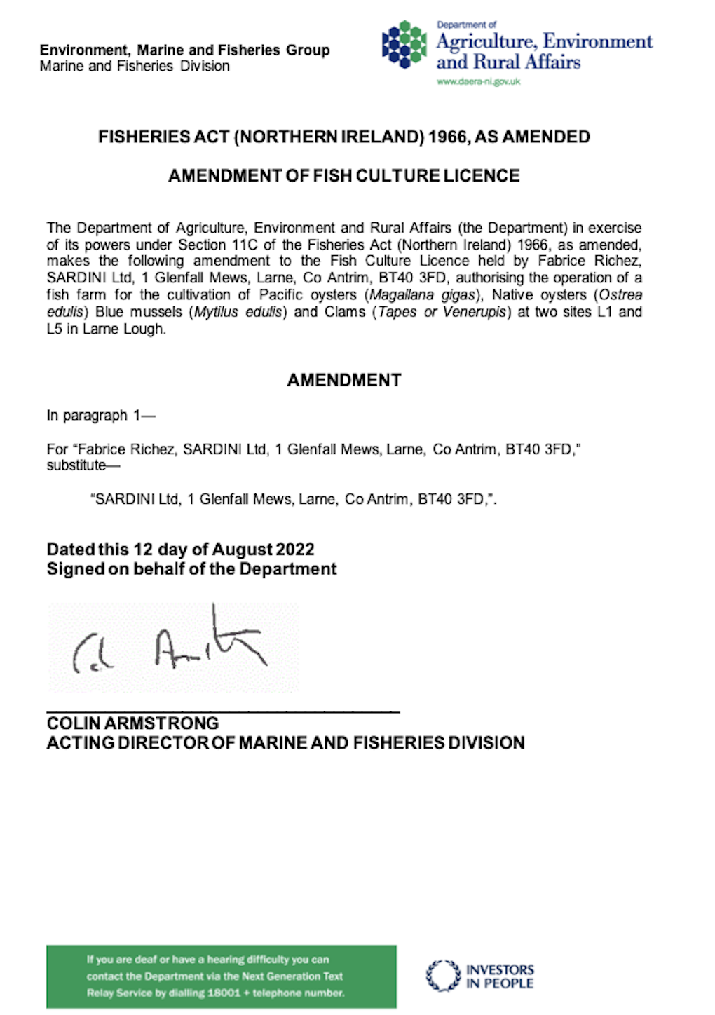 fish culture license